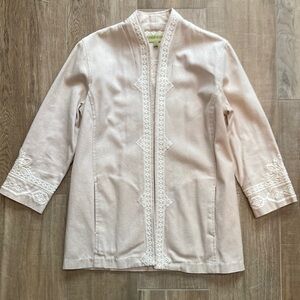 Vintage 100% Cotton Embroidered Jacket